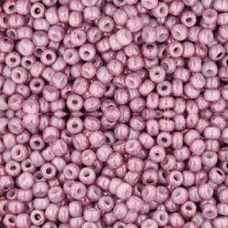 Toho ROUND 11/0 Seed Beads MARBLED OPAQUE PINK