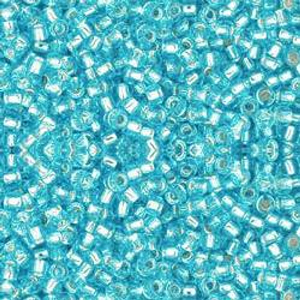 Toho ROUND 11/0 Seed Beads SILVER LINED AQUAMARINE