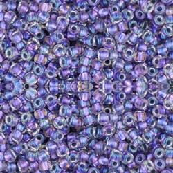 Toho ROUND 11/0 Seed Beads RAINBOW CRYSTAL METALLIC PURPLE LINED