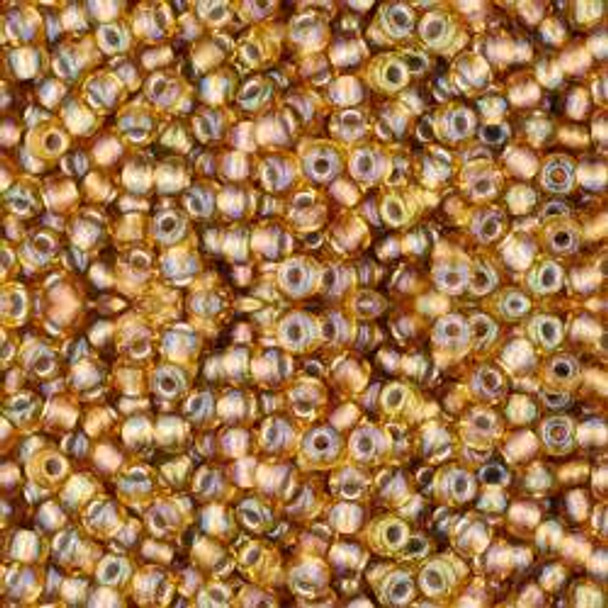 Toho ROUND 11/0 Seed Beads GOLD LINED RAINBOW TOPAZ