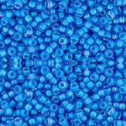 Toho ROUND 11/0 Seed Beads LT SAPPHIRE OPAQUE BLUE LINED