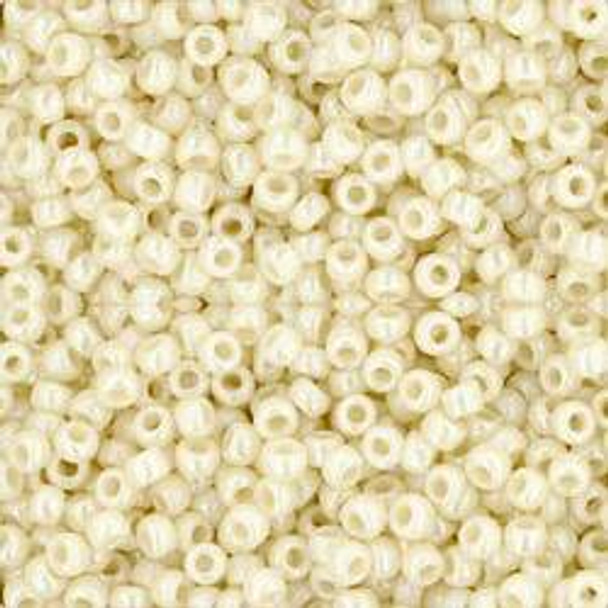 Toho ROUND 11/0 Seed Beads OPAQUE RAINBOW LT BEIGE