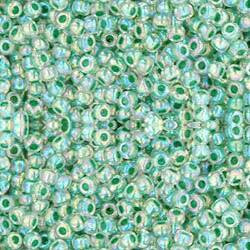 Toho ROUND 11/0 Seed Beads RAINBOW CRYSTAL SHAMROCK LINED