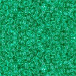 Toho ROUND 11/0 Seed Beads TRANSPARENT BEACH GLASS GREEN