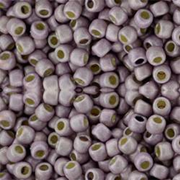 Toho ROUND 11/0 Seed Beads PERMAFINISH MATTE GALVANIZED LILAC