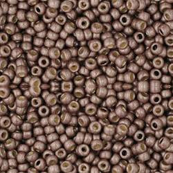 Toho ROUND 11/0 Seed Beads PERMAFINISH MATTE GALVANIZED MAUVE