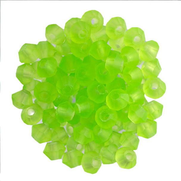 Preciosa Crystal Bicone Beads 3mm LIMECICLE MATTE