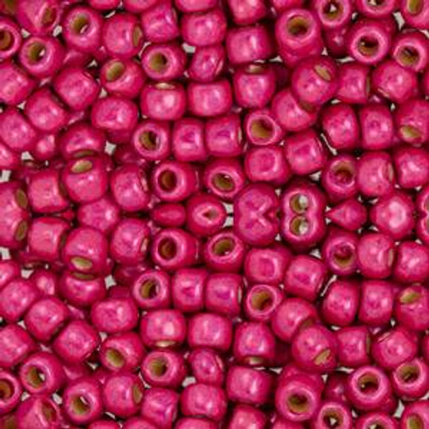 Toho ROUND 6/0 Seed Beads PERMAFINISH GALVANIZED ORCHID MATTE