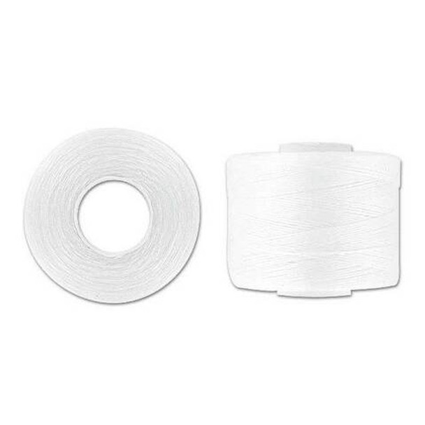 Nymo D Large Bobbin Beading Thread WHITE