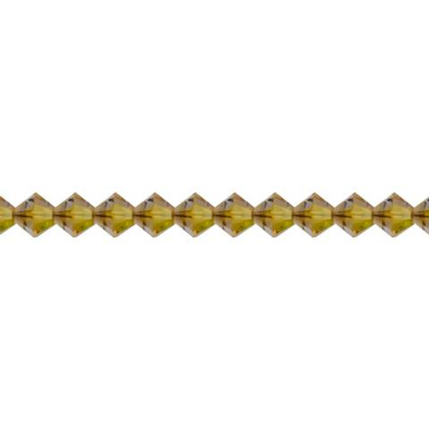 Preciosa Crystal Bicone Beads 6mm CELSIAN HALFCOAT