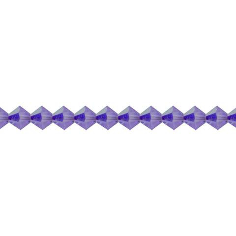 Preciosa Crystal Bicone Beads 6mm VIOLET AB