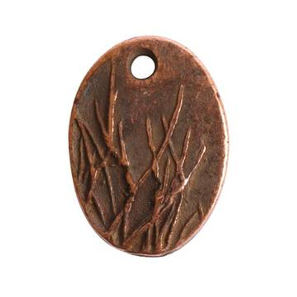 NUNN DESIGN Charm Small Meadow Grass Antique Copper Plated