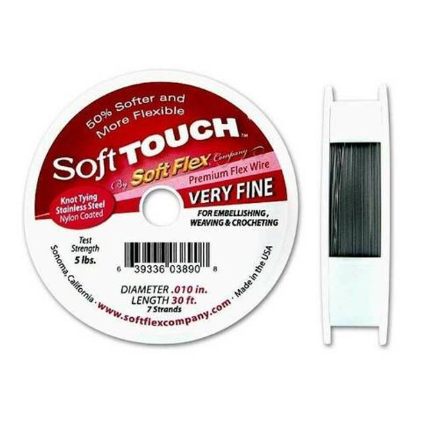 Soft Touch Silver Satin VERY FINE Beading Wire
