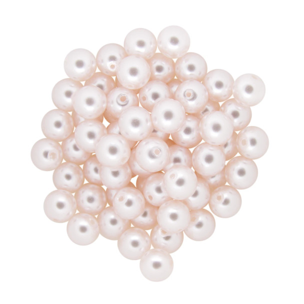Krakovski Crystal Round Pearls 6mm ROSALINE