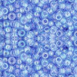 Toho ROUND 8/0 Seed Beads TRANSPARENT RAINBOW LIGHT SAPPHIRE