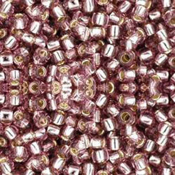 Toho ROUND 8/0 Seed Beads SILVER LINED LIGHT AMETHYST