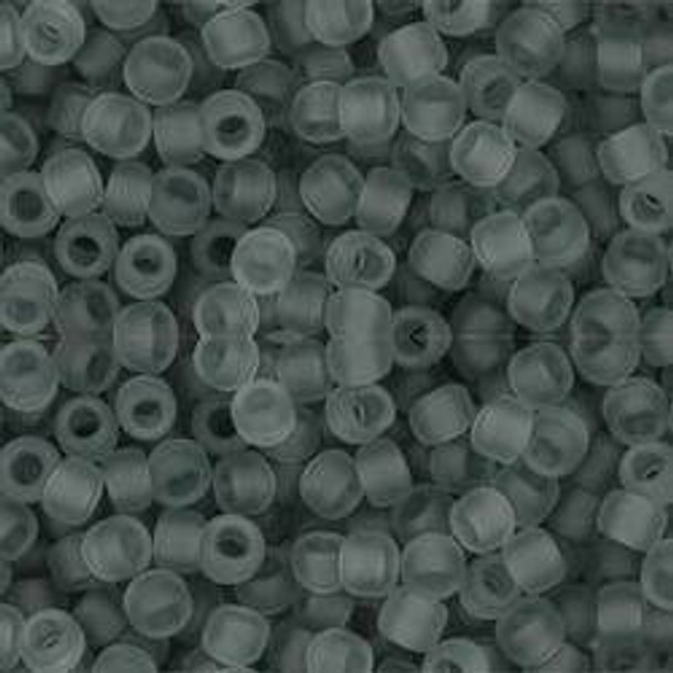 Toho ROUND 8/0 Seed Beads TRANSPARENT FROSTED LIGHT GRAY