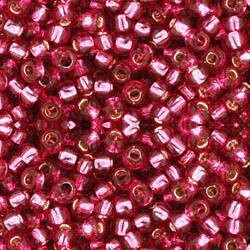 Toho ROUND 8/0 Seed Beads SILVER LINED MAUVE