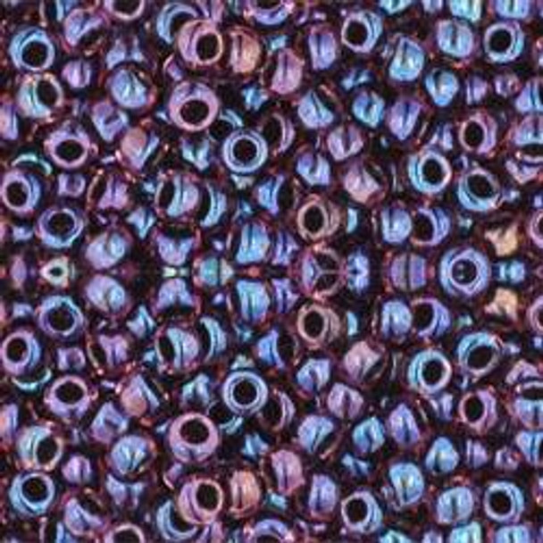 Toho ROUND 8/0 Seed Beads LUSTER LIGHT AMETHYST JET LINED
