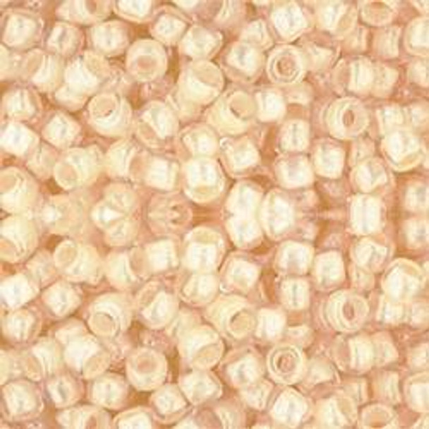 Toho ROUND 8/0 Seed Beads CRYSTAL LIGHT JONQUIL LINED