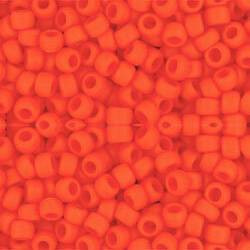 Toho ROUND 8/0 Seed Beads OPAQUE FROSTED PUMPKIN