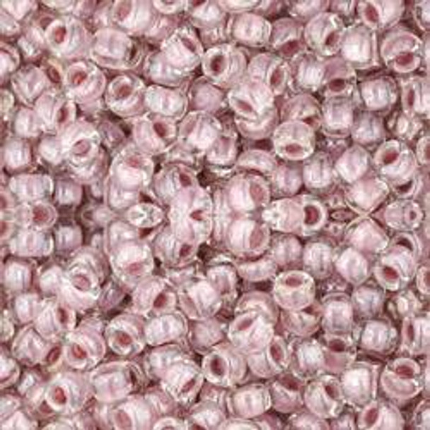 Toho ROUND 8/0 Seed Beads CRYSTAL LAVENDER LINED
