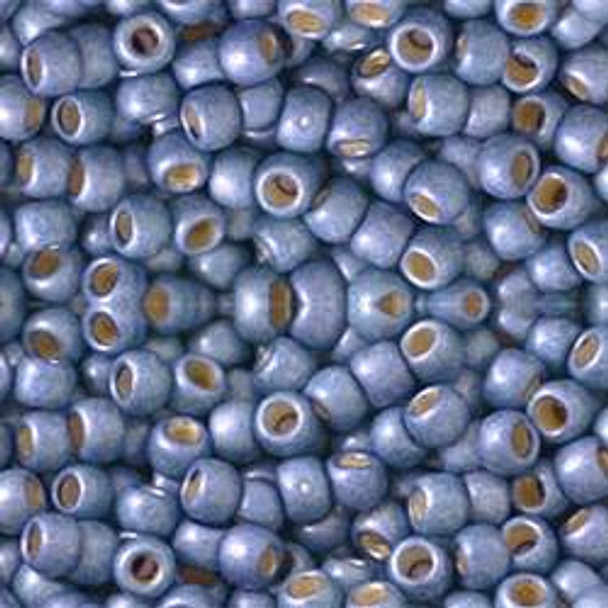 Toho ROUND 8/0 Seed Beads PERMAFINISH FROSTED METALLIC POLARIS