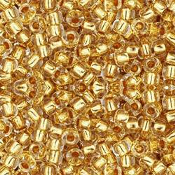 Toho ROUND 8/0 Seed Beads 24K GOLD LINED CRYSTAL