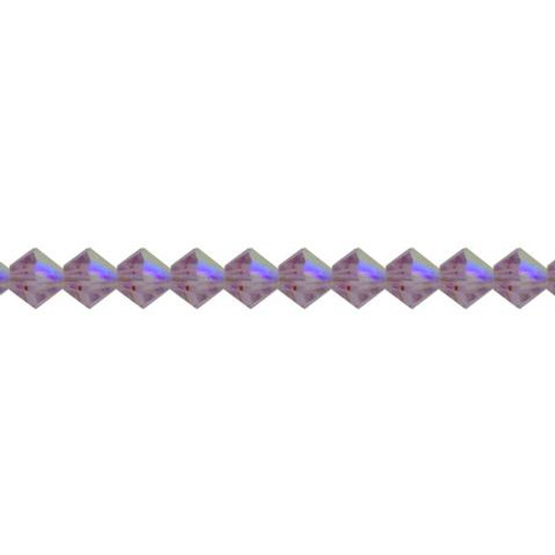 Preciosa Crystal Bicone Beads 5mm LIGHT AMETHYST AB