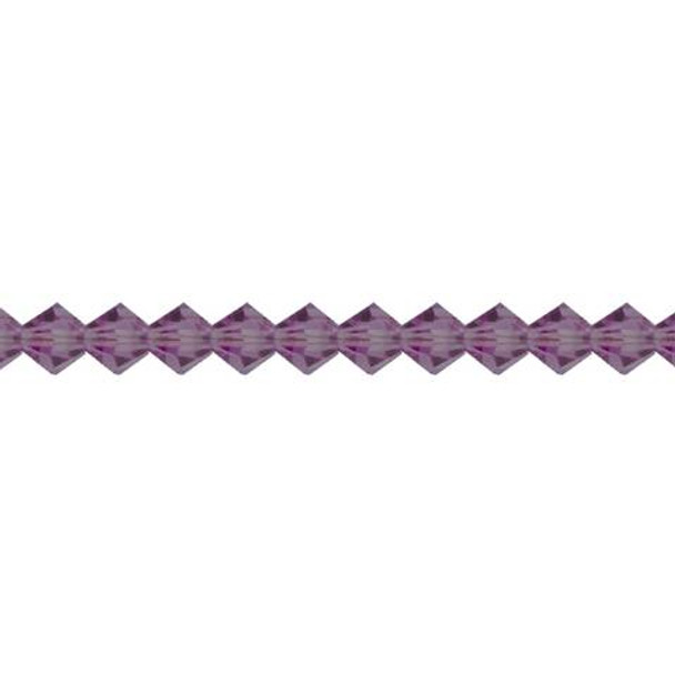 Preciosa Crystal Bicone Beads 5mm AMETHYST
