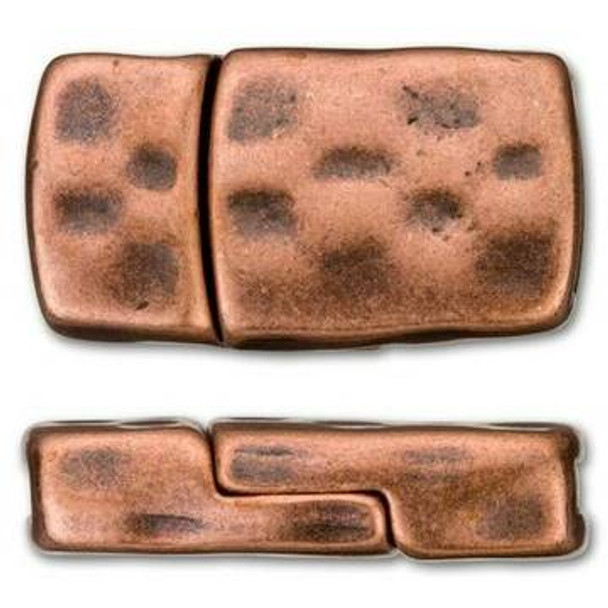 REGALIZ Checkerboard Magnetic Clasp Set Antique Copper Plated