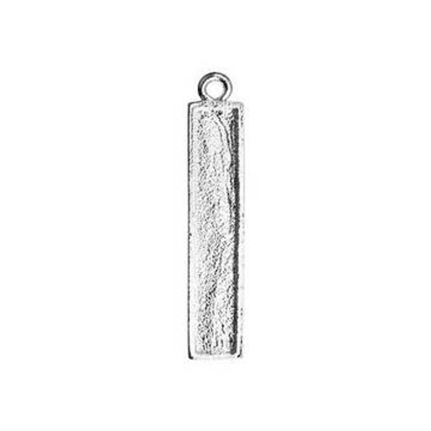 NUNN DESIGN Itsy Rectangle Pendant Silver Plated