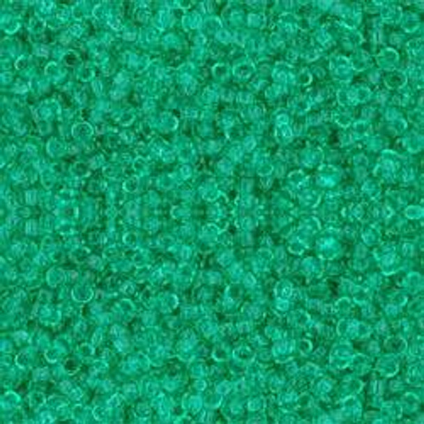 Toho ROUND 15/0 Seed Beads TRANSPARENT BEACH GLASS GREEN