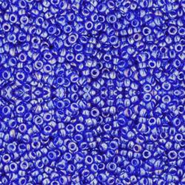 Toho ROUND 15/0 Seed Beads TRANSPARENT LUSTERED COBALT