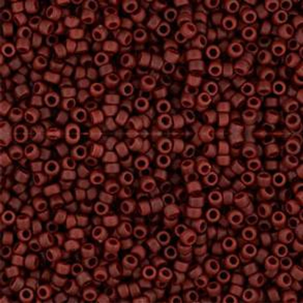 Toho ROUND 15/0 Seed Beads SEMI GLAZED DARK RED