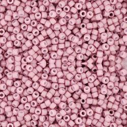 Toho ROUND 15/0 Seed Beads OPAQUE PASTEL FROSTED LIGHT LILAC