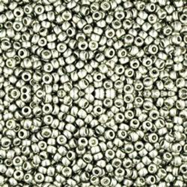 Toho ROUND 15/0 Seed Beads METALLIC SILVER