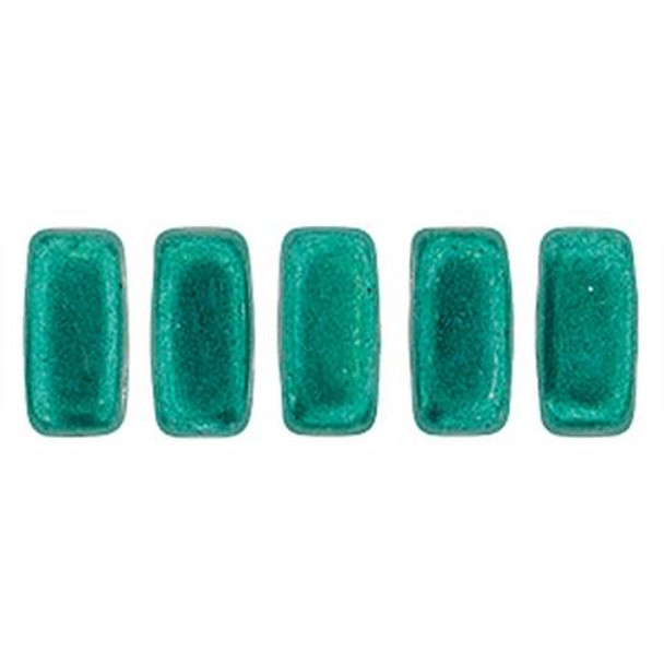 2-Hole Brick Beads CzechMates SATURATED METALLIC ARCADIA