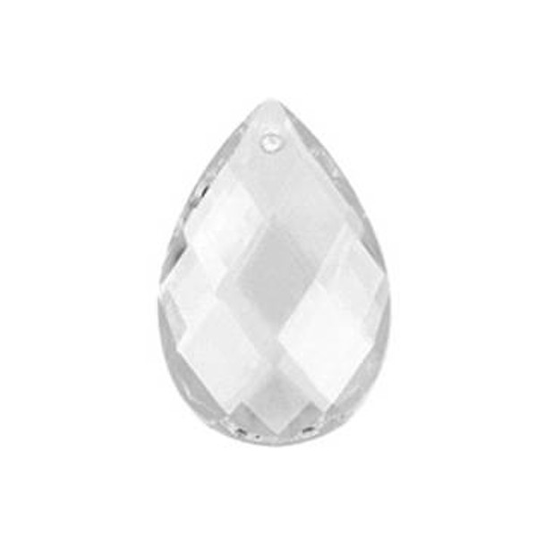 Preciosa Crystal Almond Drop Pendant 89x58mm CRYSTAL