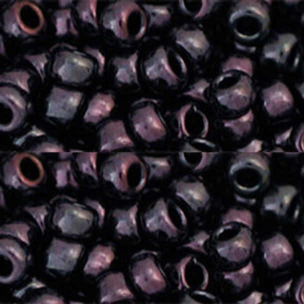 Toho ROUND 6/0 Seed Beads METALLIC AMETHYST GUNMETAL