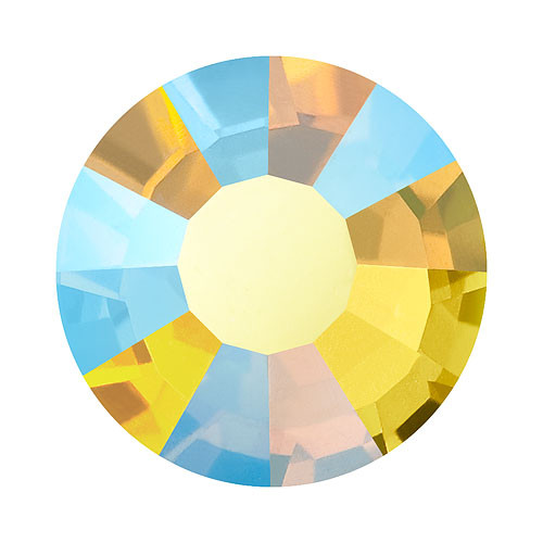 Preciosa Hotfix Flat Back Rhinestones CITRINE AB VIVA12