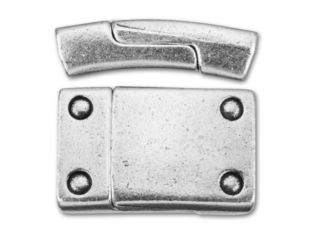 REGALIZ Rivet Magnetic Clasp Antique Silver Plated