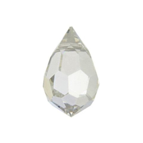 Preciosa Crystal Teardrop Pendant 9x15mm ARGENT FLARE