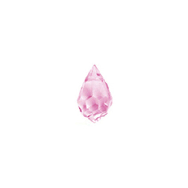 Preciosa Crystal Teardrop Pendant 6x10mm PINK SAPPHIRE