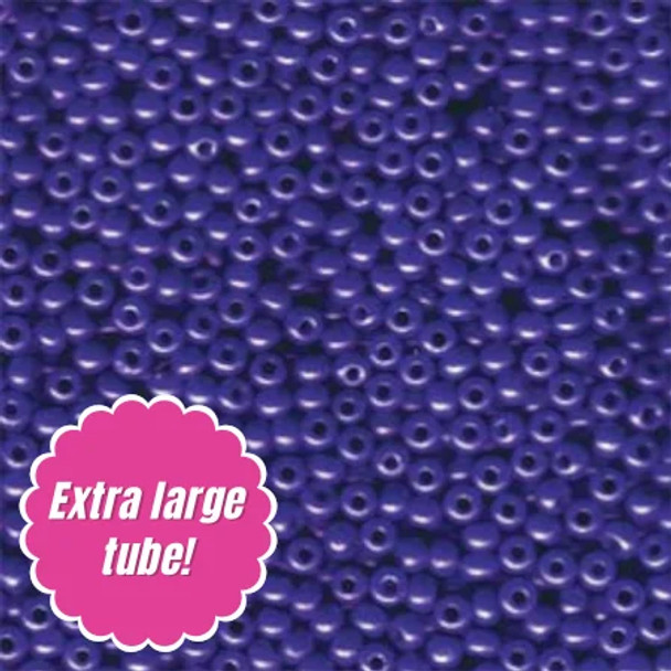 Miyuki ROUND 8/0 Seed Beads DYED OP. BRIGHT PURPLE