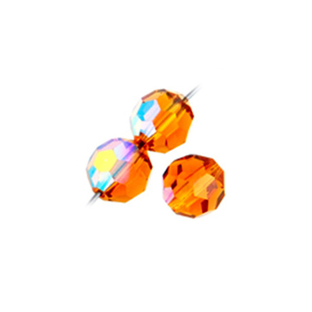 Preciosa Crystal Faceted Round 4mm TOPAZ AB