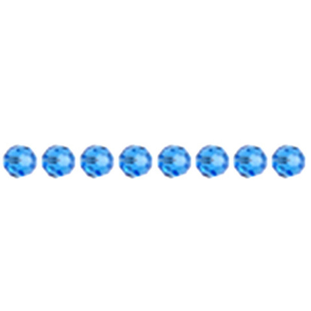 Preciosa Crystal Faceted Round Bead 4mm SAPPHIRE