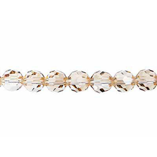 Preciosa Crystal Faceted Round Bead 3mm LABRADOR HALFCOAT