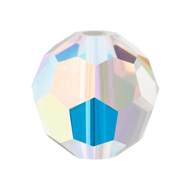 Preciosa Crystal Faceted Rounda Bead 3mm CRYSTAL AB clear glass crystal beads