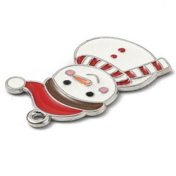 Charm-SNOWMAN Enamel Plated